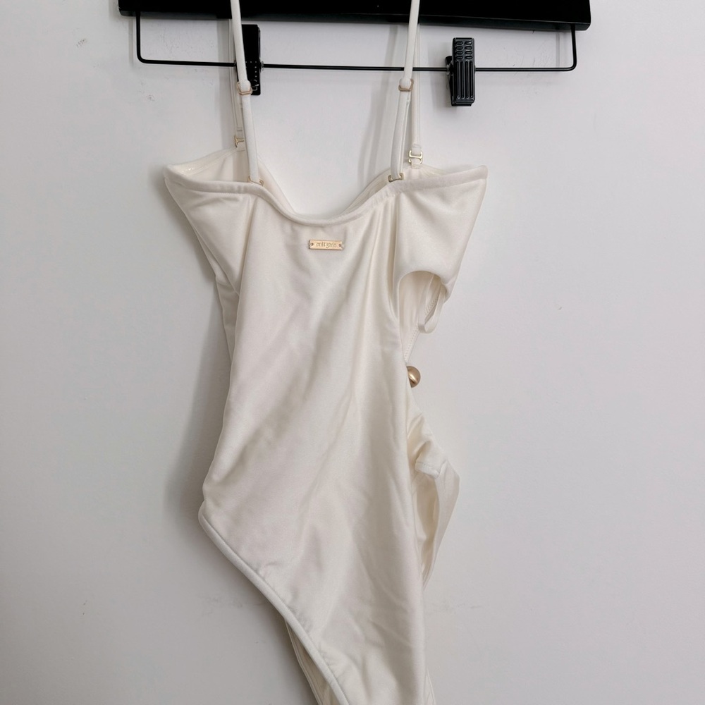 Cult Gaia Alta One Piece in Off White - Picture 7 of 14